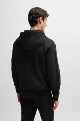 BOSS - Zip-up hoodie with logo badge 