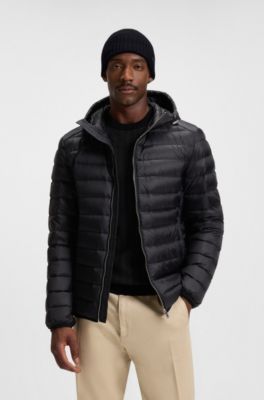 Gorro de punto en lana virgen con placa con logo, Negro