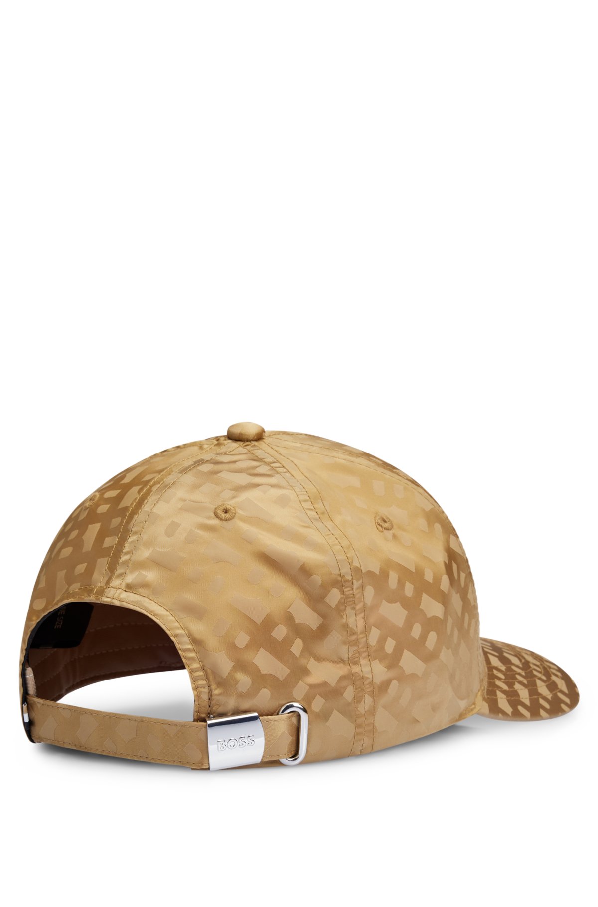 BOSS - Monogram-jacquard cap with oversize logo | Baseball Caps