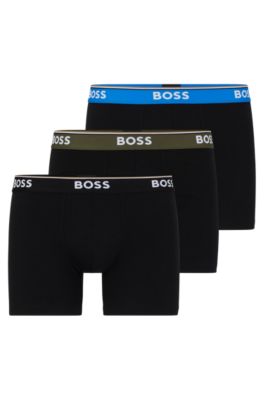 Traditional 100% Cotton Boxer Briefs - 5 Pack BLK 2XL by Boss Hugo Boss