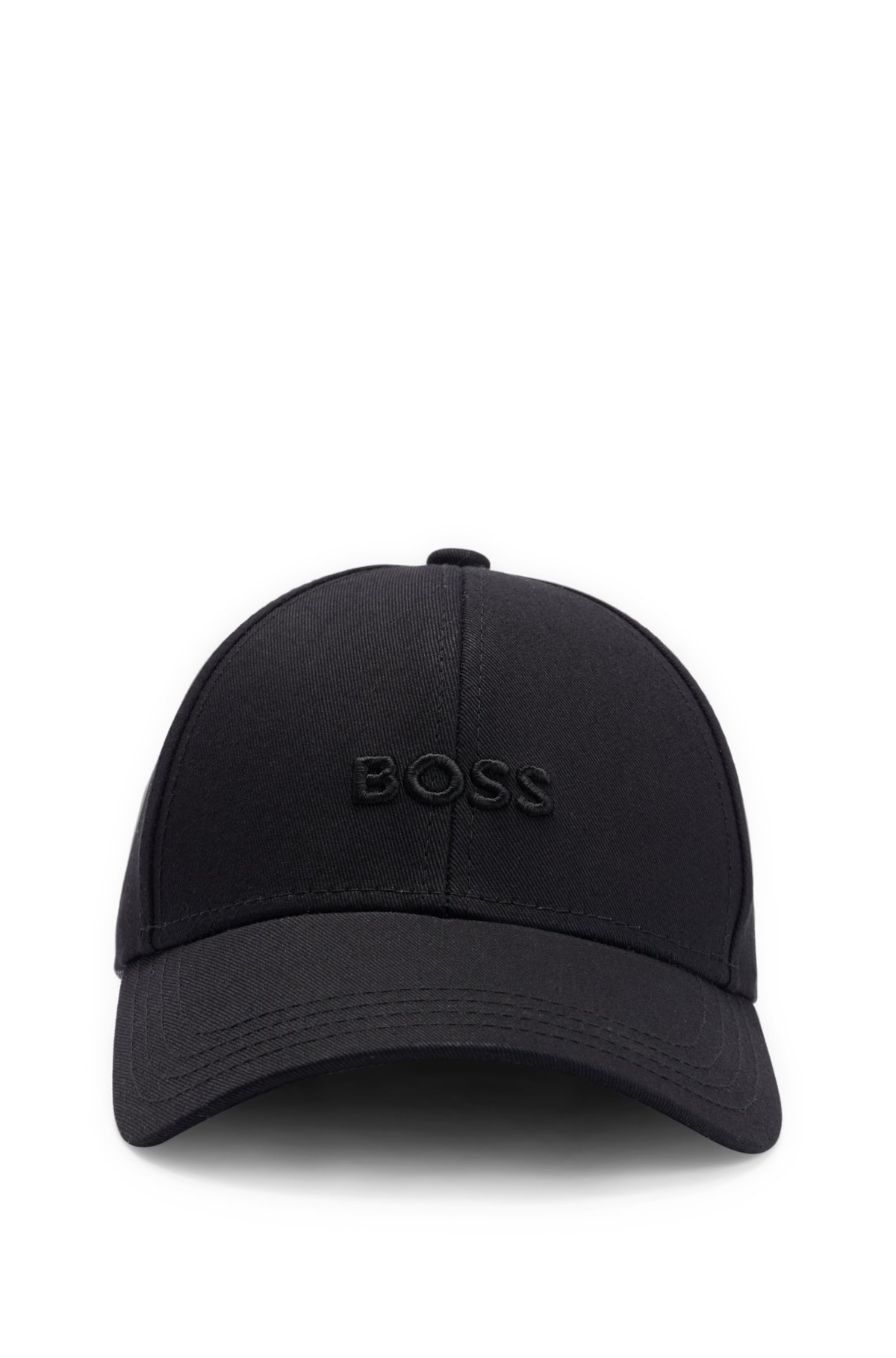 BOSS - embroidered logo with cap Cotton-twill
