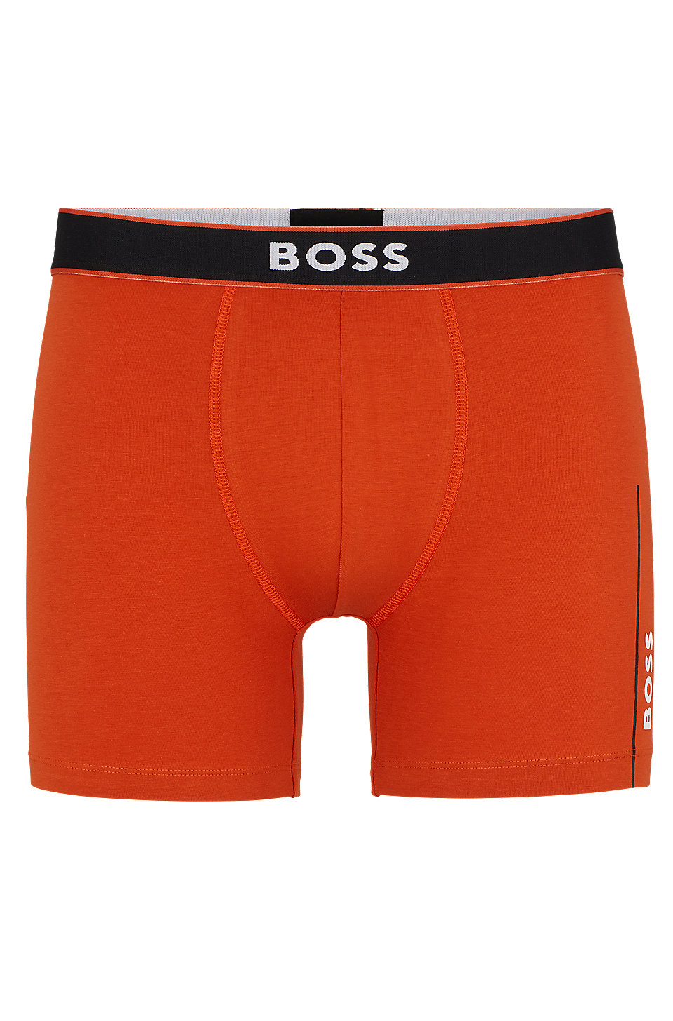 BOSS - Stretch-cotton boxer briefs with stripes and logos