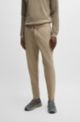 Tapered-fit chinos in easy-iron stretch fabric, Light Green