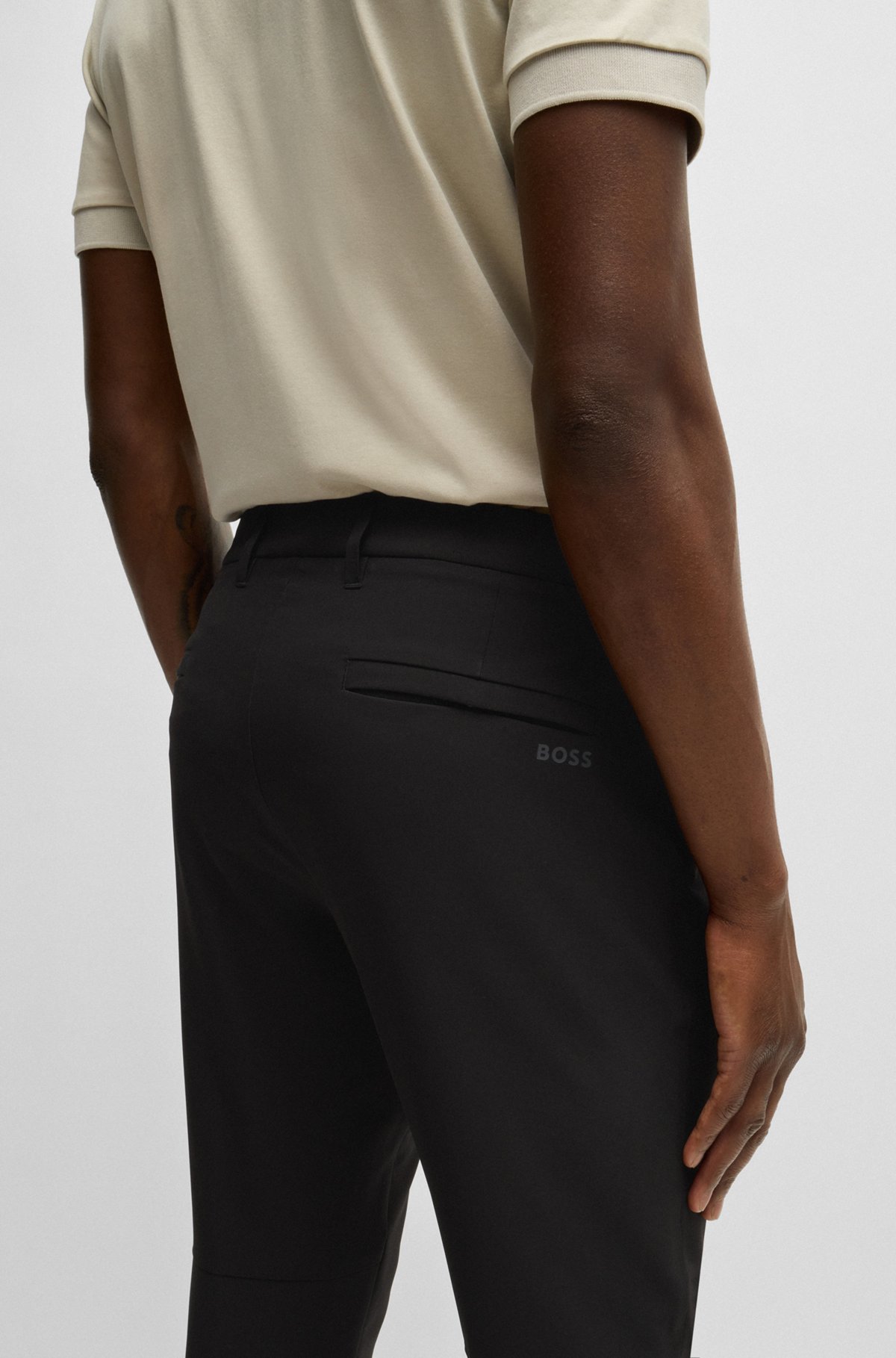 BOSS - Slim-fit chinos in easy-iron four-way stretch fabric BOSS - Slim-fit chinos in easy-iron four-way stretch fabric