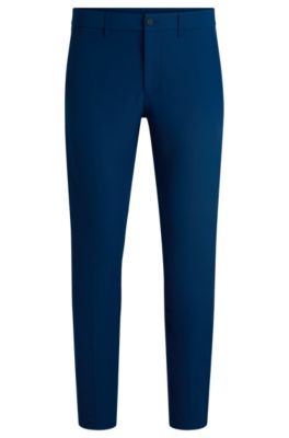 Water-repellent slim-fit chinos in stretch fabric, Light Blue