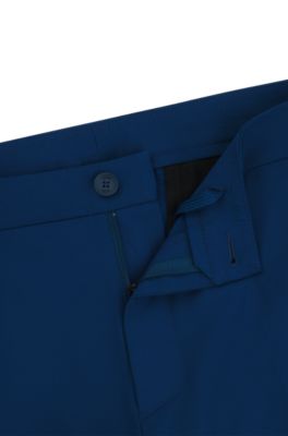 Water-repellent slim-fit chinos in stretch fabric, Light Blue