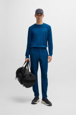 Water-repellent slim-fit chinos in stretch fabric, Light Blue