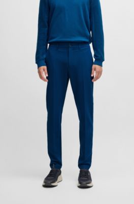 Water-repellent slim-fit chinos in stretch fabric, Light Blue