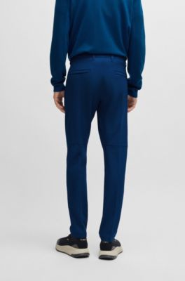 Water-repellent slim-fit chinos in stretch fabric, Light Blue