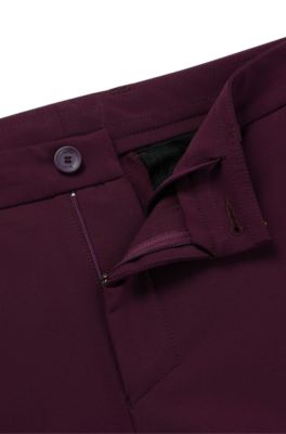 Water-repellent slim-fit chinos in stretch fabric, light pink