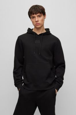 hugo boss mens black hoodie
