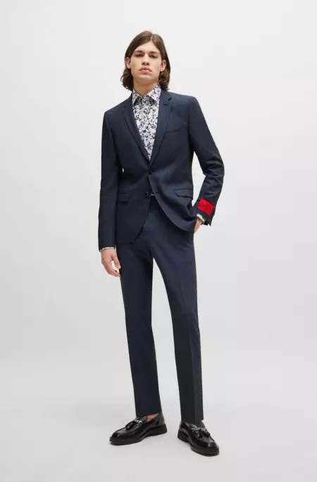 Extra-slim-fit jacket in stretch twill