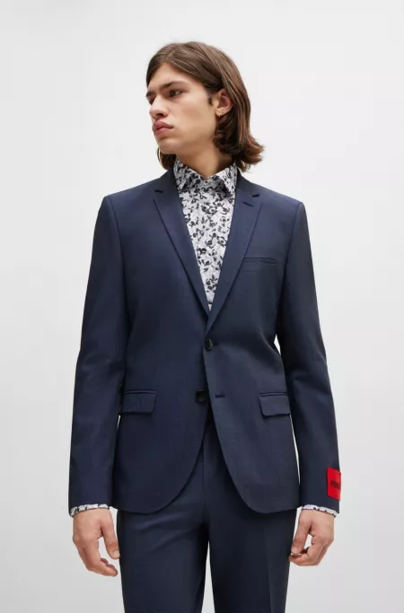 Extra-slim-fit jacket in stretch twill