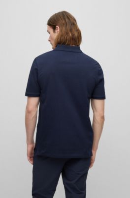 BOSS Regularfit polo shirt in structured cotton
