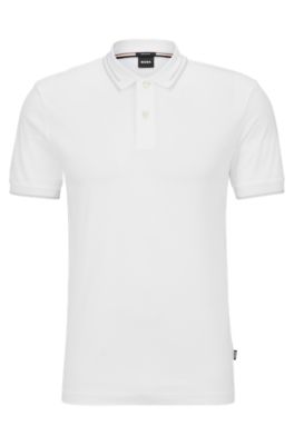 Mens white hugo boss on sale polo