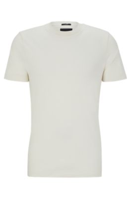 BOSS - Cotton-jersey T-shirt with printed logo