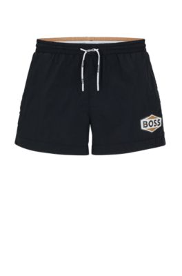 BOSS - Quick-drying swim shorts with details
