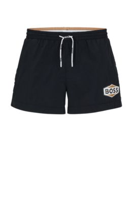 BOSS Quickdrying swim shorts with logo details