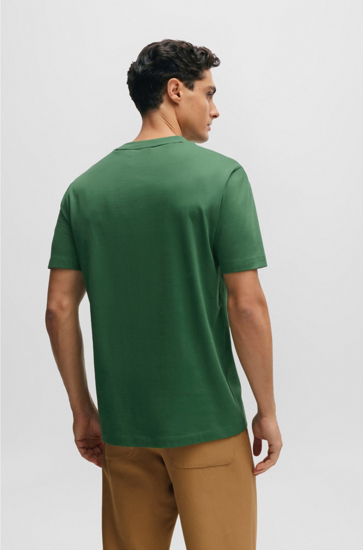 Green Cotton Jersey T-Shirt