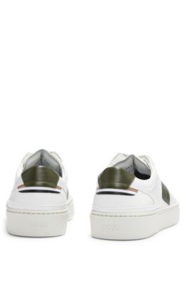mens white boss trainers