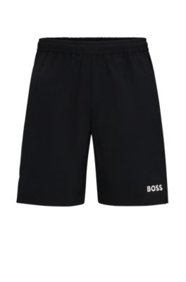 BOSS - BOSS x NBA - Logo print sweatshorts Beige - The Corner