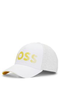 BOSS - Cotton-blend five-panel cap with contrast logo