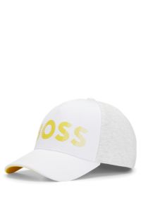 Cotton-blend - with contrast five-panel BOSS cap logo