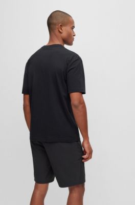 BOSS Cottonjersey regularfit Tshirt with tonal logos