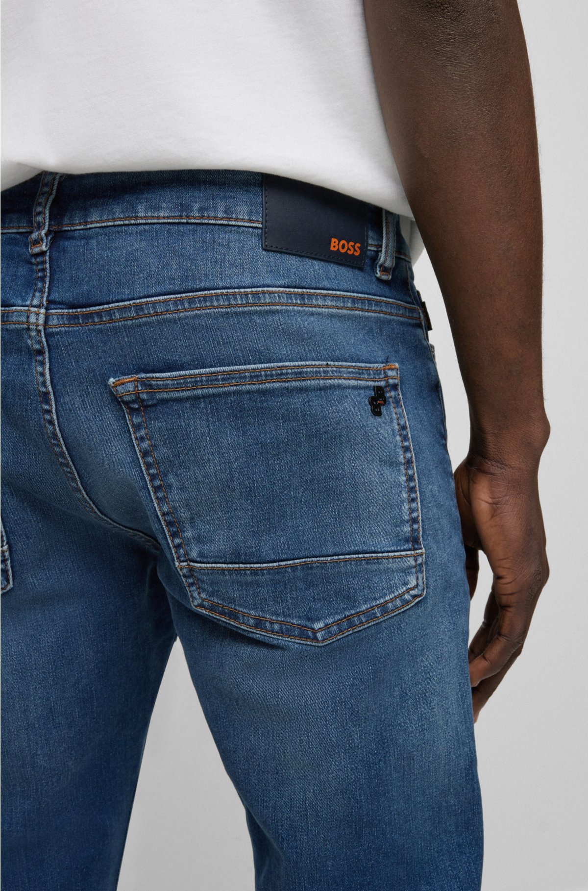 Saks Rodet Guggenheim Museum BOSS - Blue jeans in super-stretch denim
