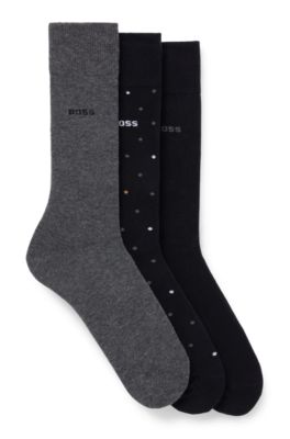 BOSS - Gift-boxed three-pack of socks regular-length