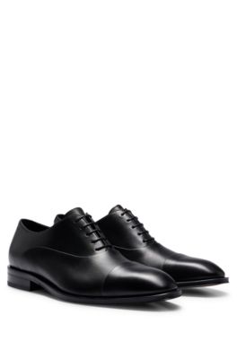 HUGO BOSS Black textured leather Derby shoes  Männerschuhe, Extravagante  schuhe, Oxford schuh