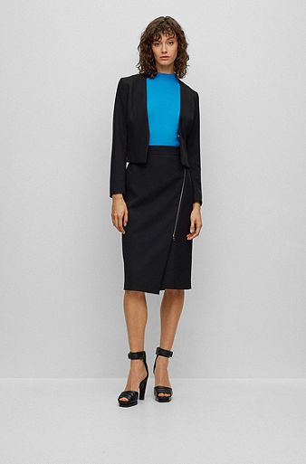 Calvin Klein Women's Essential Power Stretch Pencil Skirt, Black, X-Small :  : Clothing, Shoes & Accessories