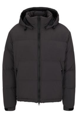 HUGO - Water-repellent down jacket with detachable hood