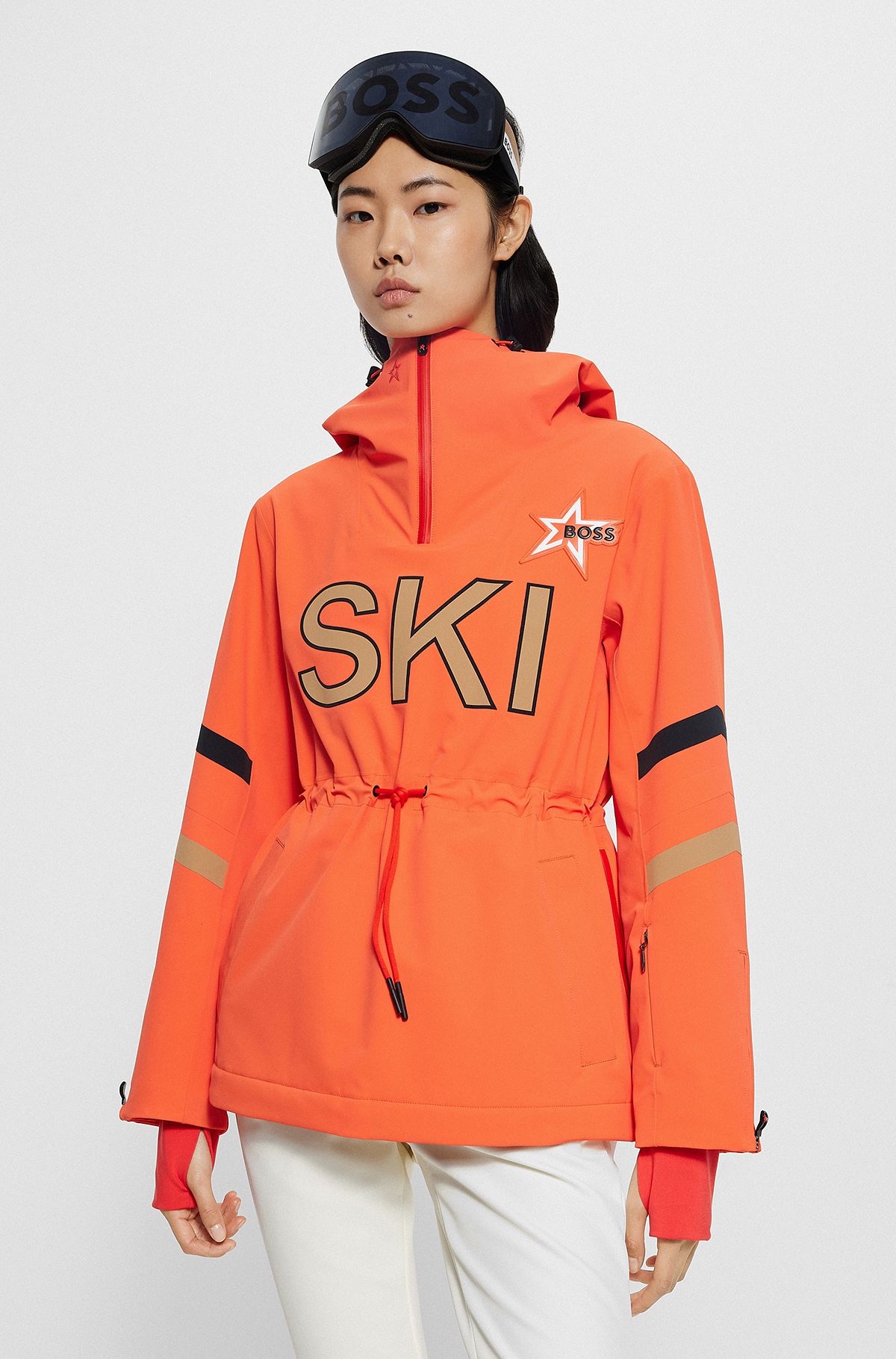 Veste de ski Oversize Fit à capuche BOSS x Perfect Moment, Orange