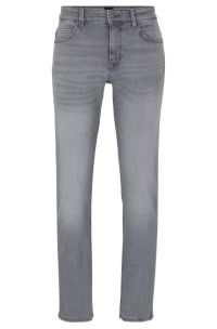 denim jeans - in BOSS Slim-fit gray super-stretch