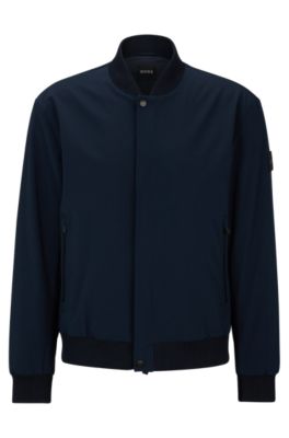 BOSS - Regular-fit softshell jacket in water-repellent stretch fabric