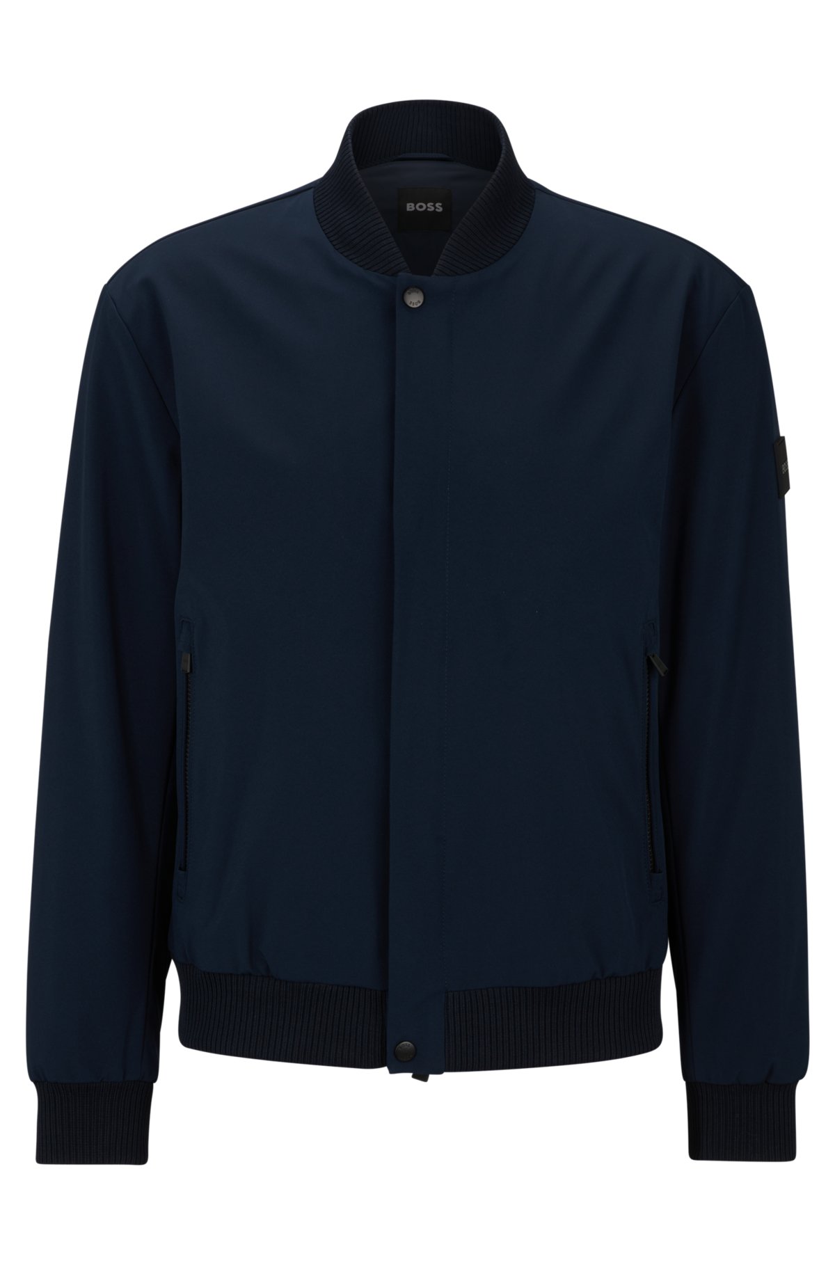 Regular-fit softshell jacket in water-repellent stretch fabric