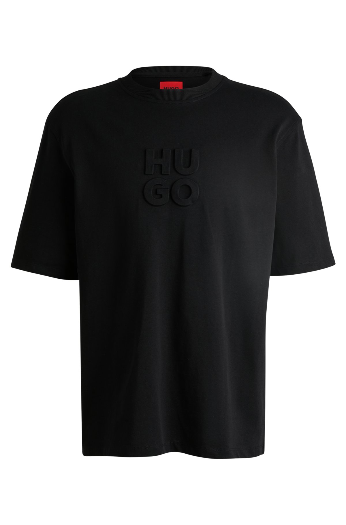 Men's Lacoste Black Regular Fit Branded Monogram Print T-Shirt - 4/M 