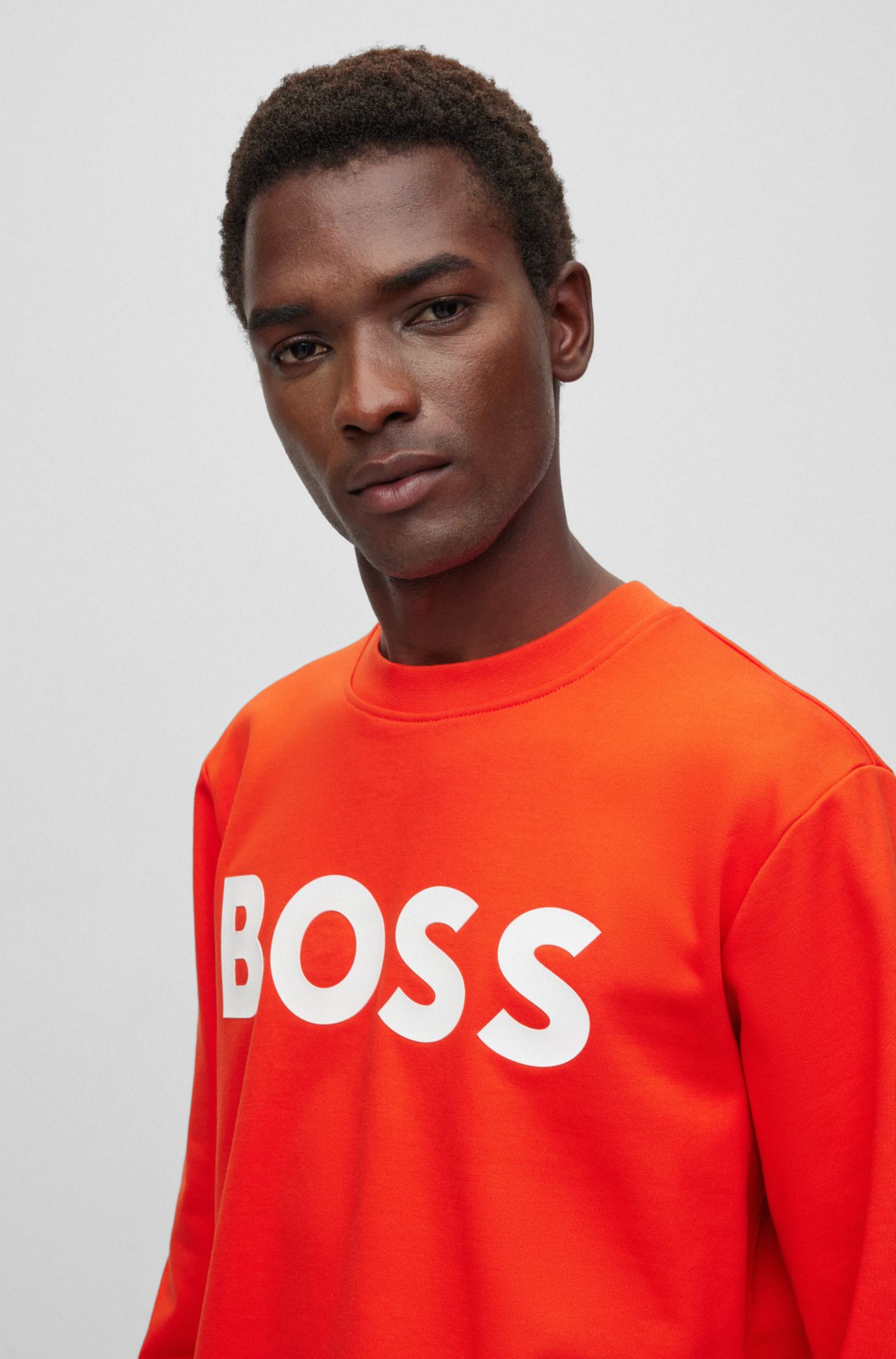 Hugo boss 2025 jumper orange