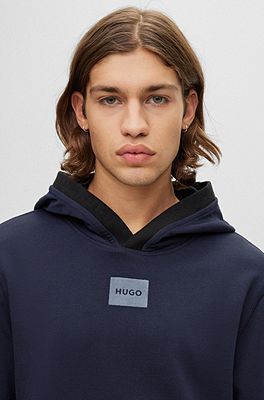 Black and blue discount hugo boss hoodie