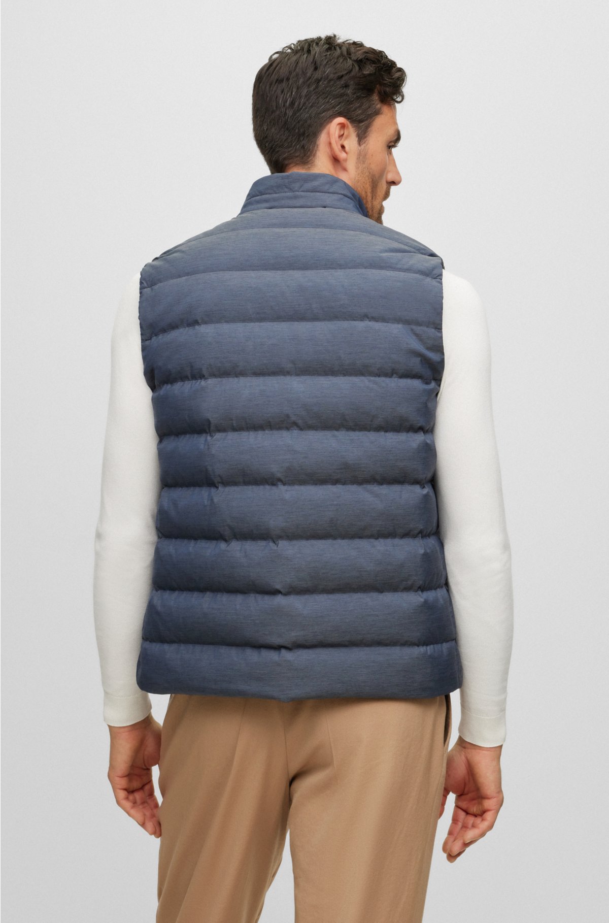 Melange padded gilet - C and G Embroidery