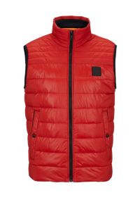 BOSS - Water-repellent gilet in gloss and matte fabrics