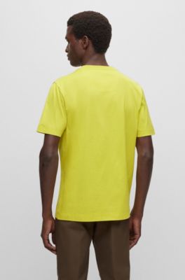 BOSS - Porsche x BOSS mercerized-cotton T-shirt with flocked logo