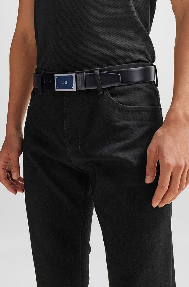 de 2 cinturones de informales para trabajo, hebil de liberación rápida,  cinturón , cinturón de pantalón de policía, 2 color Hugo Cinturones de  nailon para exterior para hombre