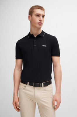 Cintur&oacute;n de piel italiana reversible con hebilla y placa, Negro