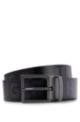 Reversible belt in Italian leather, Black