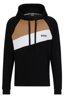 Hugo boss black gold hoodie sale