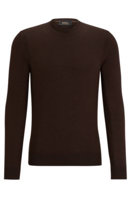 BOSS - Regular-fit sweater in wool, silk and cashmere