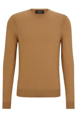 BOSS - Regular-fit sweater in wool, silk and cashmere