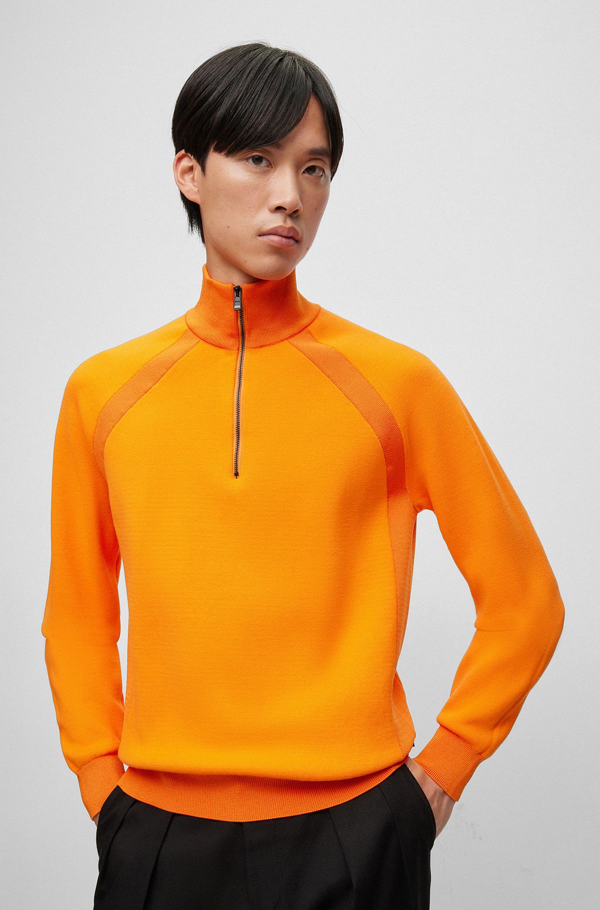Sweaters in Orange by HUGO BOSS |